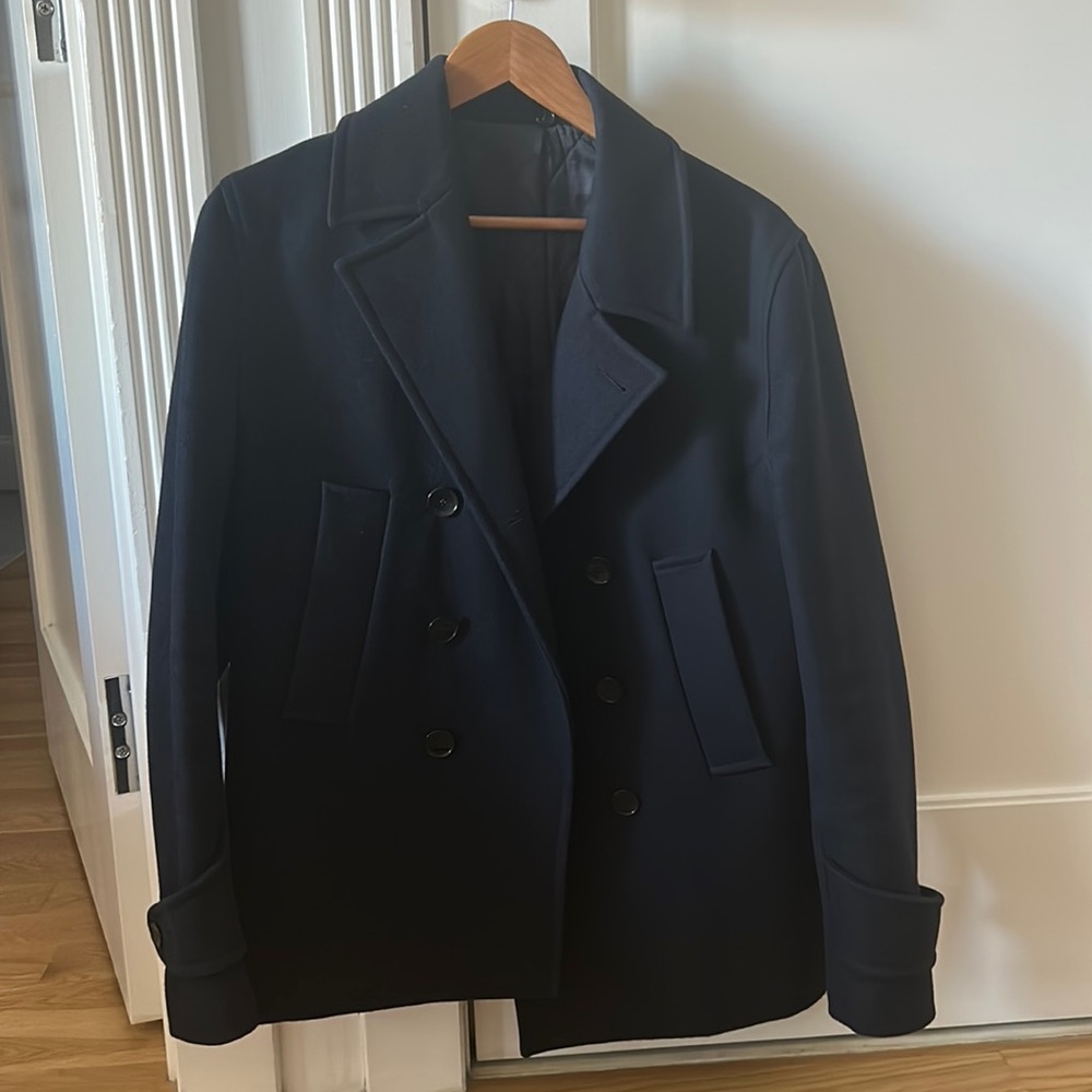 Officine Generale Navy Blue Peacoat Size 48 = M